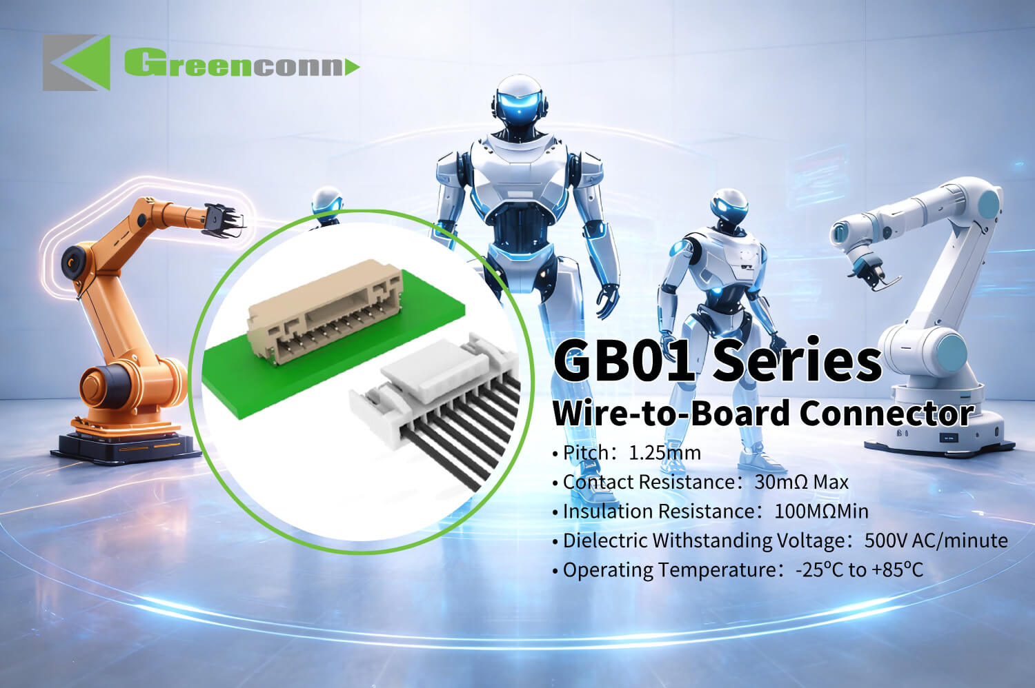 Structure&nbsp;and&nbsp;mating&nbsp;view&nbsp;of&nbsp;GB01&nbsp;wire-to-board&nbsp;connector