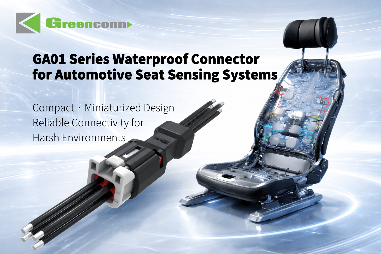 GA01 Series Waterproof Connector : Automotive Seat Sensing Systems Solution