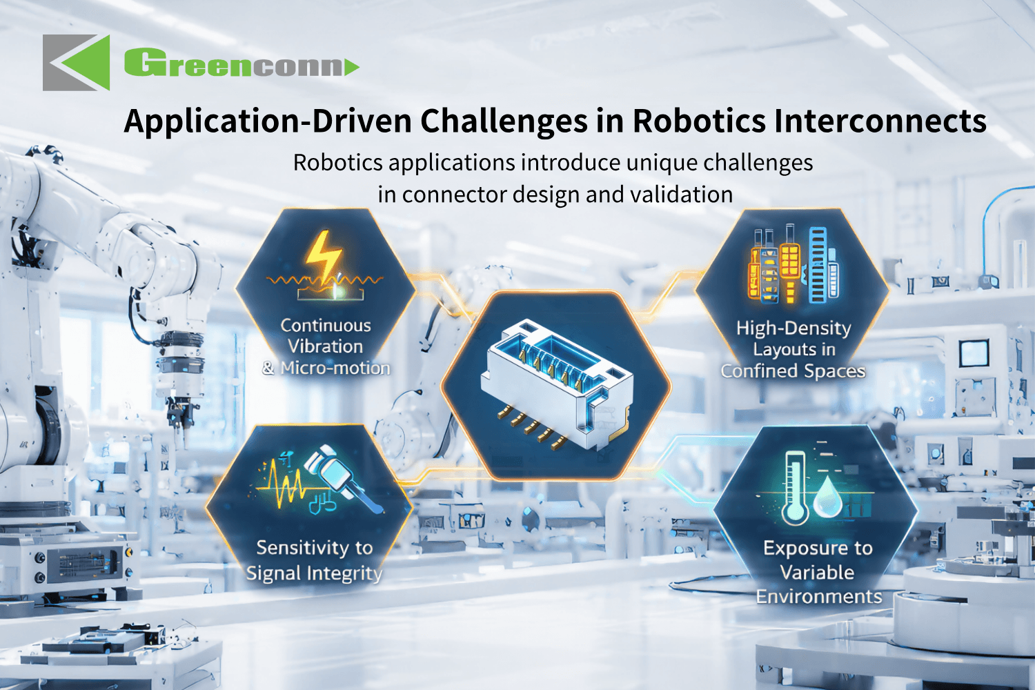 Robotics applications introduce unique challenges in connector design and validation