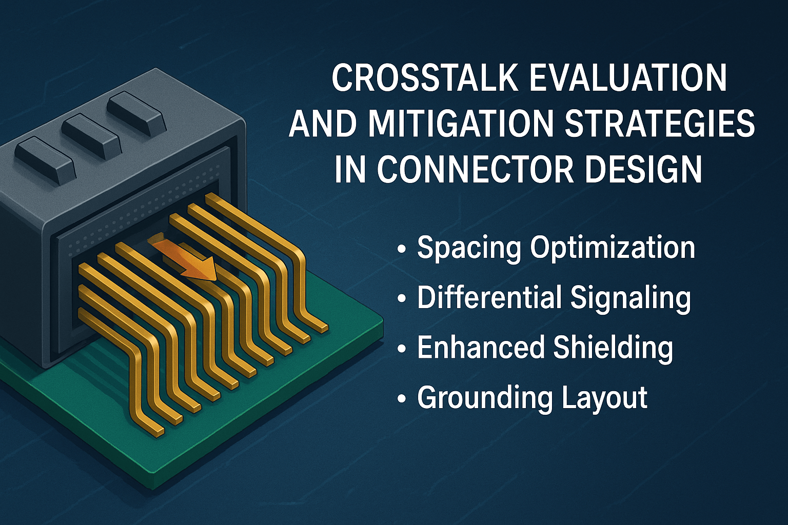 Crosstalk Evaluation and Mitigation Strategies in Connector Design